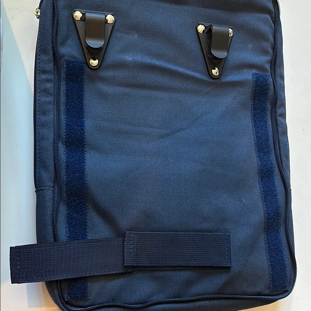 Rear Bike Backpack Laptop (Blue) Convertible Double Pannier for Bicycles
